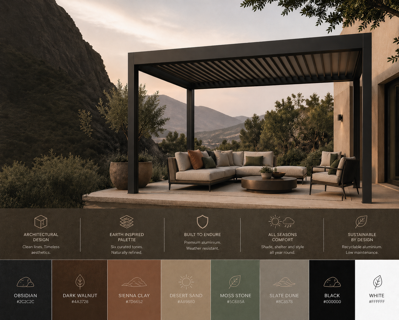 Vertex earthtone collection
